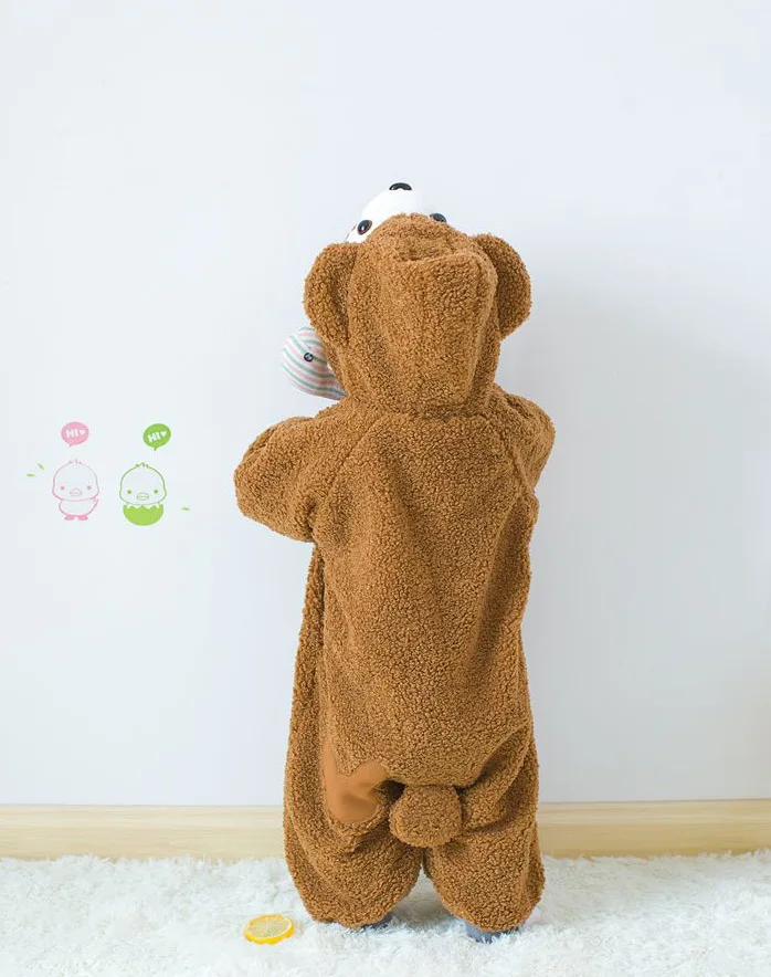 Новинка 2016 Детский комбинезон с медведем Duffy пижама для детей костюм косплея