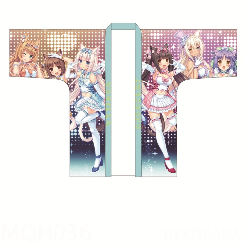 Японские мужские и женские летние модные повседневные кимоно юката аниме NEKOPARA