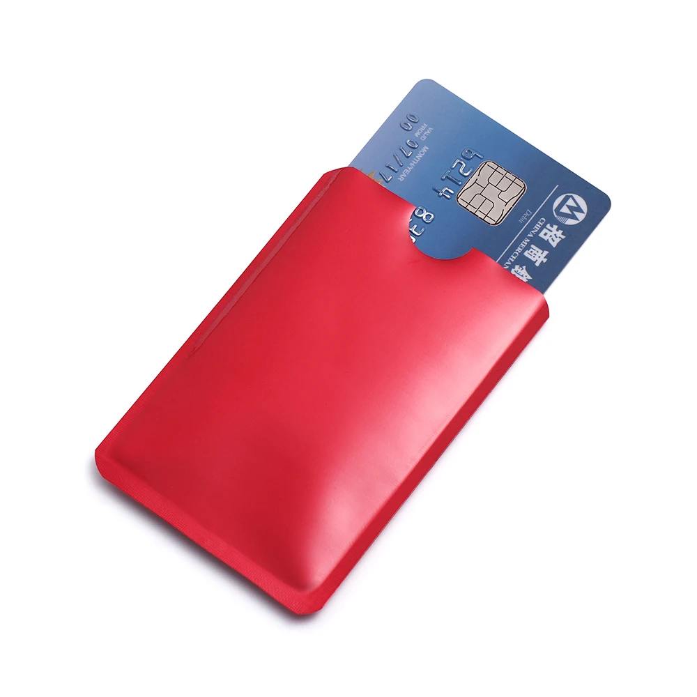 

5Pcs Smart Safety Anti Rfid Wallet Blocking Reader Lock Bank Card Holder Id Case Protection Metal Credit Card Holder Wholesale