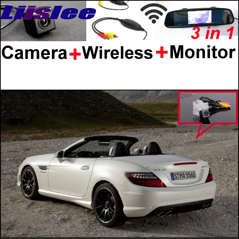 For Mercedes Benz SLK MB R172 3in1 Special WiFi Camera + Wireless Receiver + Mirror Screen Rear View Back Up Parking System (2)