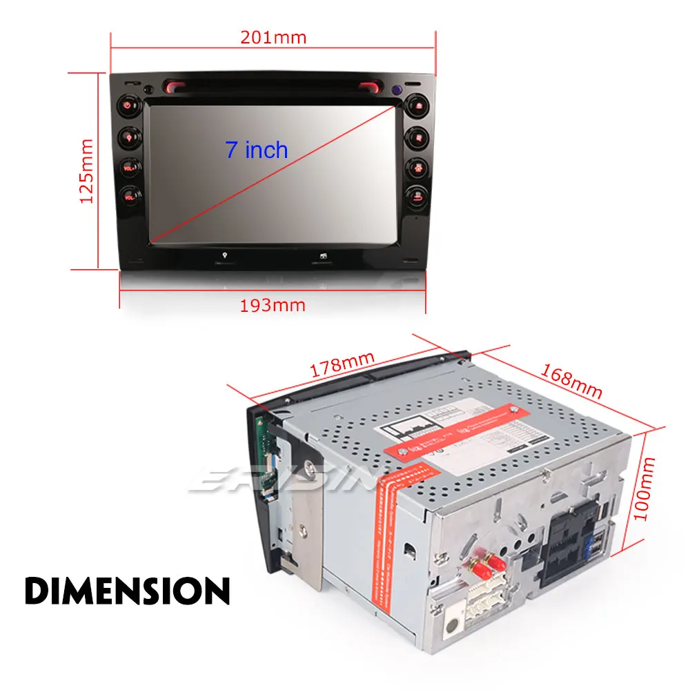 Excellent Erisin ES7913M 7 inch Android 9.0 Octa Core 4GB RAM Car DVD Radio BT for RENAULT MEGANE 2003-2010 4