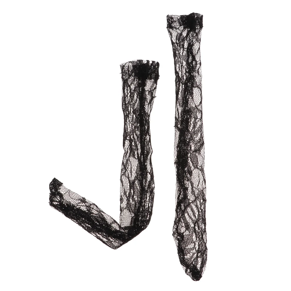 Fashion Doll Lace Stockings Middle Tube Sock Model Cloth Changing for 1/3 BJD Doll Night Lolita Dolls Black