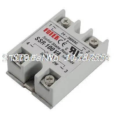 

AC 250V 100 Amp 2W 500 Kohm Single Phase Solid Module State Relay SSR-100VA