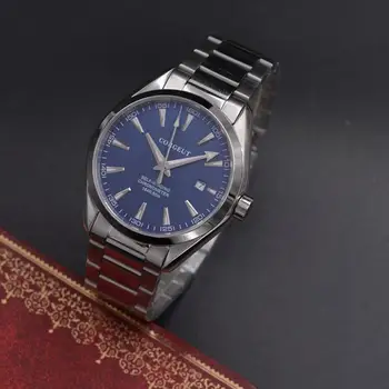 

Corgeut 41mm men clock waterproof Automatic relogio masculino date blue Dial Sapphire Glass men's watch Luxury top brand