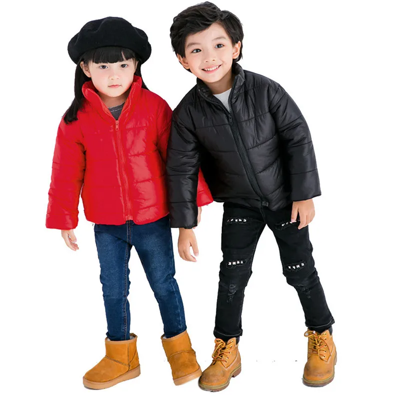 

2018 pretty girls Autumn winter Baby Kid Girls Boys Winter Warm Child Cotton-padded Jacket Coat Snowsuit gift for kid C3