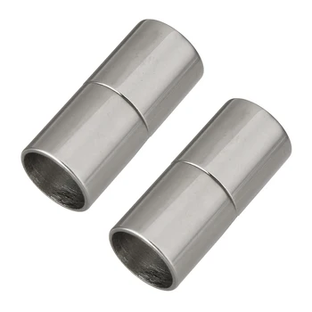 

Stainless Steel Magnetic Clasp,new arrive , Column, oril color, 9x21mm, Hole:Approx 8mm, 10PCs/Lot, Sold By Lot