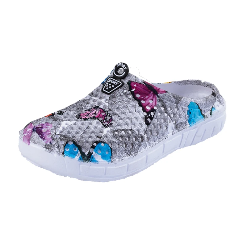 

Women Garden Clog shoes 2019 Summer Designer Female sandals Breathable Ladys Gardening shoe Quick Drying