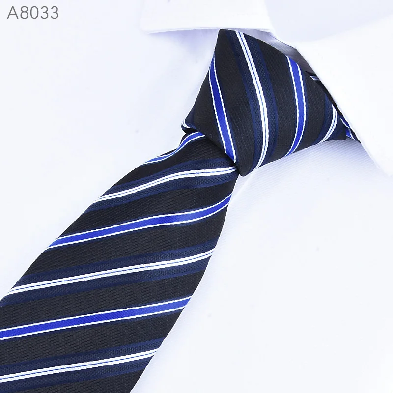 Мужские галстуки, галстук, 8 см, Классические мужские галстуки, Vestidos, деловые, официальные, свадебные, красные галстуки, в полоску, на шею, галстук, черная рубашка, платье, аксессуары, подарок - Цвет: A8033