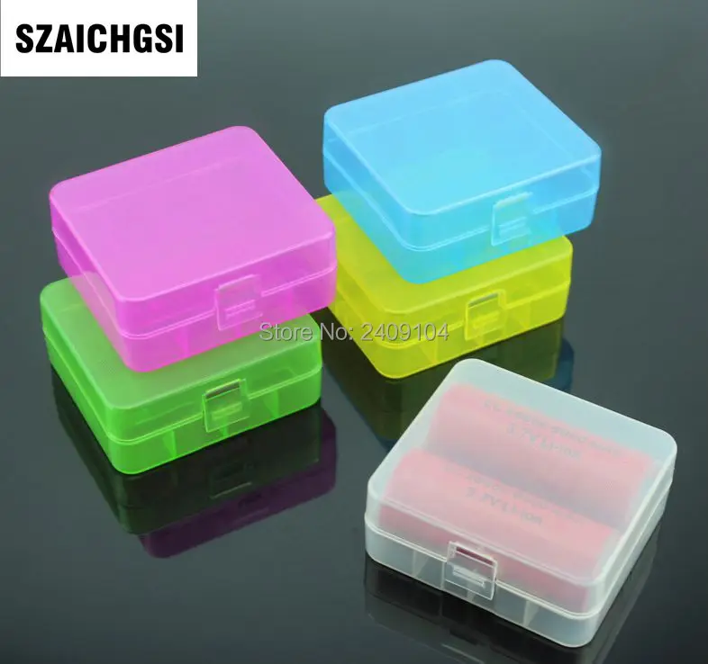 SZAICHGSI держатель батареи Коробка Для Хранения Прозрачный чехол для 2x26650