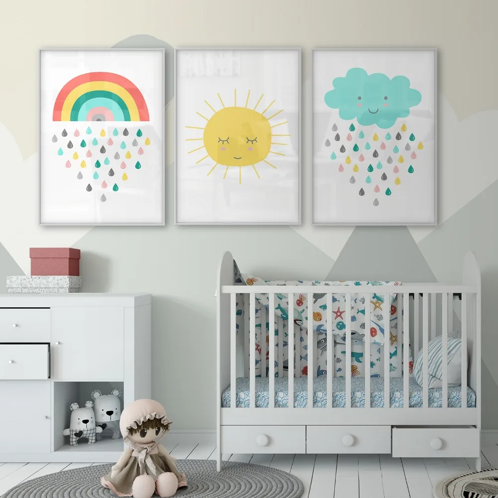 rainbow nursery decor