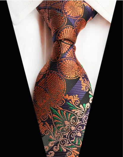 Новые Галстуки 8 см для мужчин, Классический Полосатый клетчатый Цветочный Пейсли галстук с геометрическим узором, деловые Свадебные вечерние жаккардовые галстуки - Цвет: YU-P03