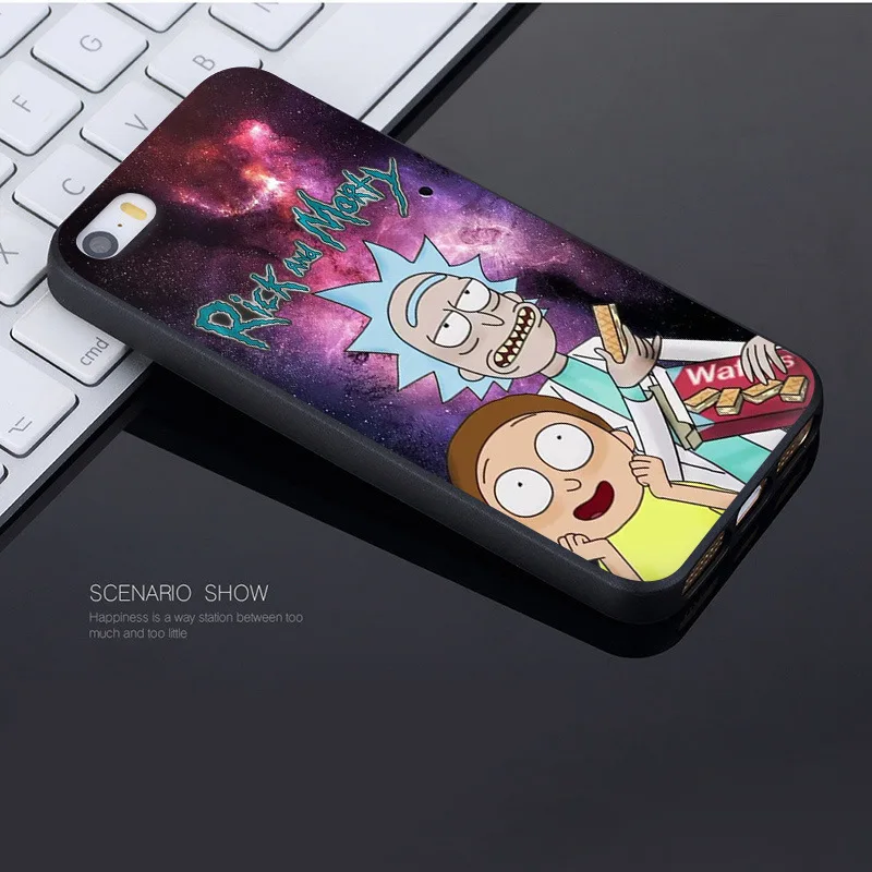 MaiYaCa Rick & Morty lovely Phone Accessories Case for Apple iPhone 8 7 6 6S Plus X 5 5S SE 5C Cellphones