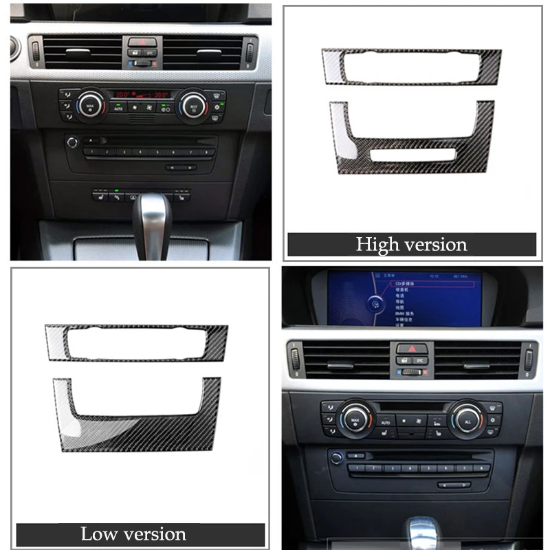 Для bmw e90 e92 e93 внутренняя отделка из углеродного волокна кондиционер CD панель