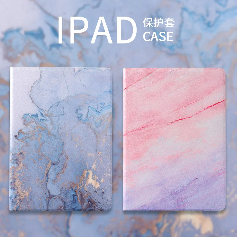

Luxury PU Leather Marble Style Protective Case for iPad air 2 1 Smart sleep wake up stander cover for New iPad 9.7 2017 2018