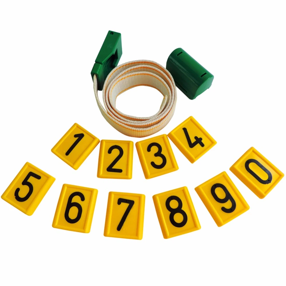 Cattle Collar Neck Strap With Number Adjustable Cow Strap Collar Cattle