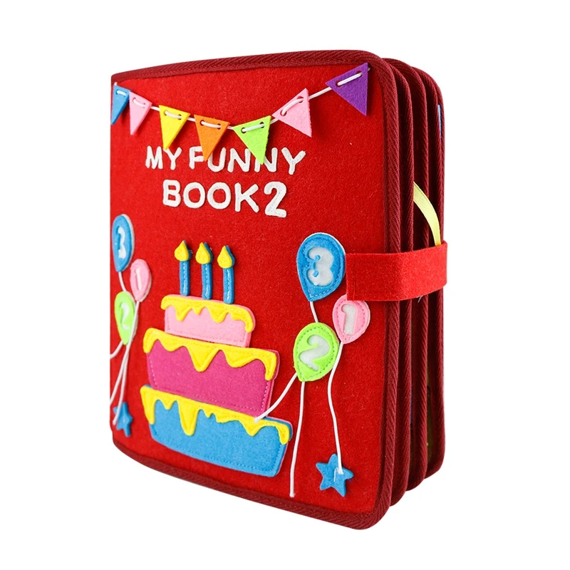 

Mom DIY Montessori My Funny Book Baby Early Education First Quiet Book 21X25CM Picture Book Manual Work Package For Pregnancy