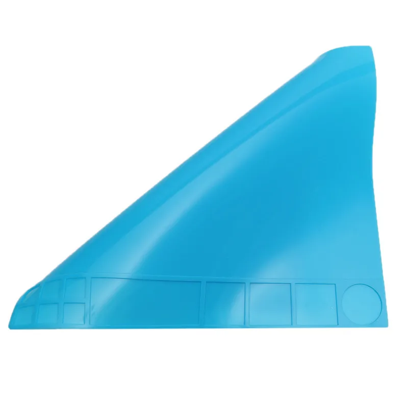 Kopen 35x40x0.4cm Hittebestendige Siliconen Warmte isolatie BGA Solderen Reparatie Station Duurzaam Pad Bureau Mat Onderhoud platform