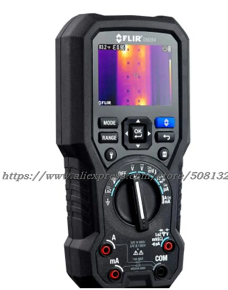 FLIR DM284 1000v AC/DC Цифровой мультиметр, измеряющий истинные квадратичные значения инфракрасный Термальность Камера с Термальность Imager