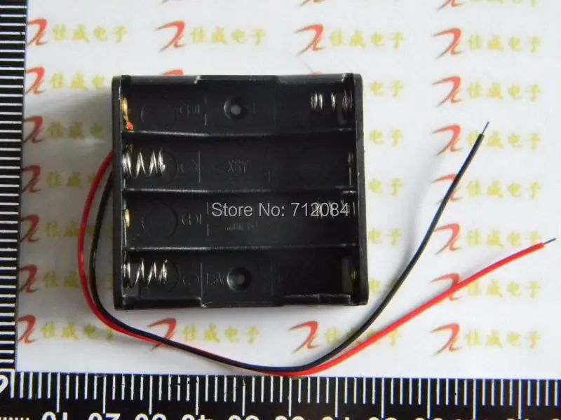 

4 AAA Battery Holder Box Case Storage DIY Test Study Tool Converter