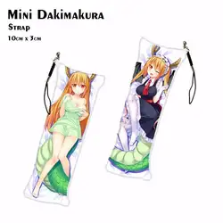 Мисс Кобаяши Дракон горничной мини Dakimakura тохру Канна брелок для ключей брелки для ключей коллекция аниме косплэй телефон ремень