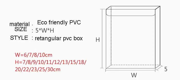 5 шт./лот, прозрачная подарочная коробка, ПВХ, коробка для творчества/конфет/свадебных сувениров, коробка для демонстрации/украшений/косметических товаров, посылка из ПВХ