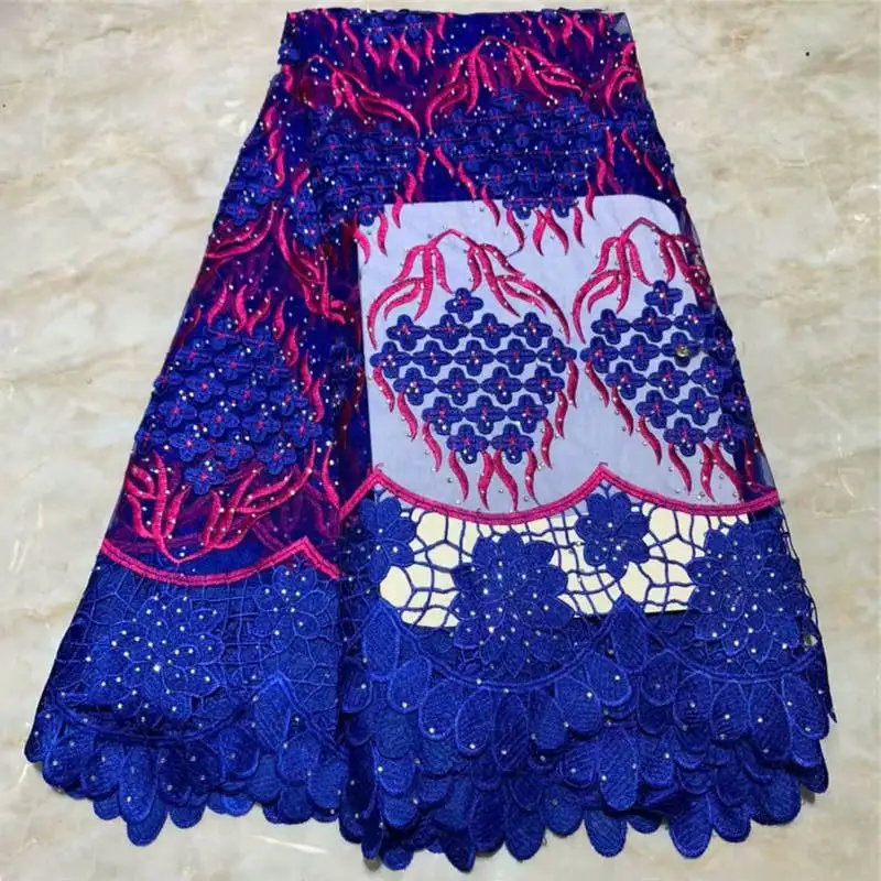 

ZQJ!African Lace Fabric 2019 High quality Stones with Embroidery Nigerian Lace Fabric For Women French Mesh Lace Fabric ! L60305