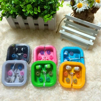 

Girl Gift Lowest Price Discount Promotion 6 Colors Candy Fruit in Ear Headphone Earphones + Retail Package 500pcs/lot