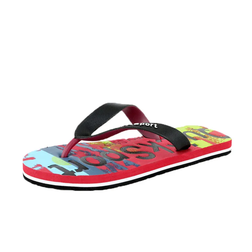 

New Arrival Men letters Beach Shoes High Quality Flip Flops Flat Slides Indoor&Outdoor Slippers Round Toe Beach Shoes scarpe T