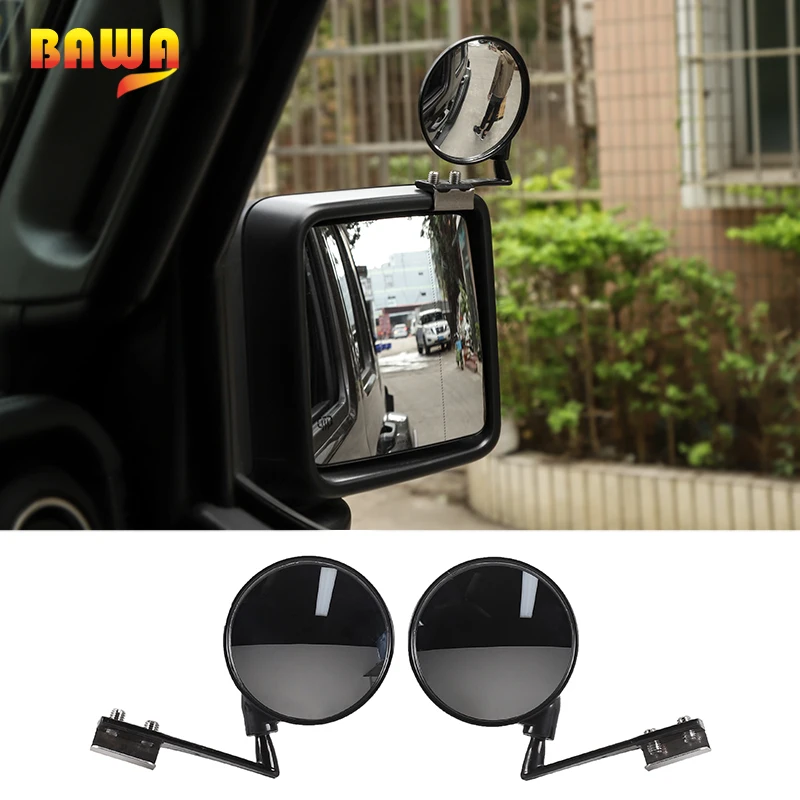 BAWA Blind Spot Mirror for Jeep Wrangler JL 2018 Rearview Mirror
