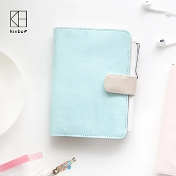 

Kawaii Japanese Cute Blue A6 Traveler's Notebook Agendas 2017 Planner DIY Diary with Calender Daily Plan Efficiency Book Gift