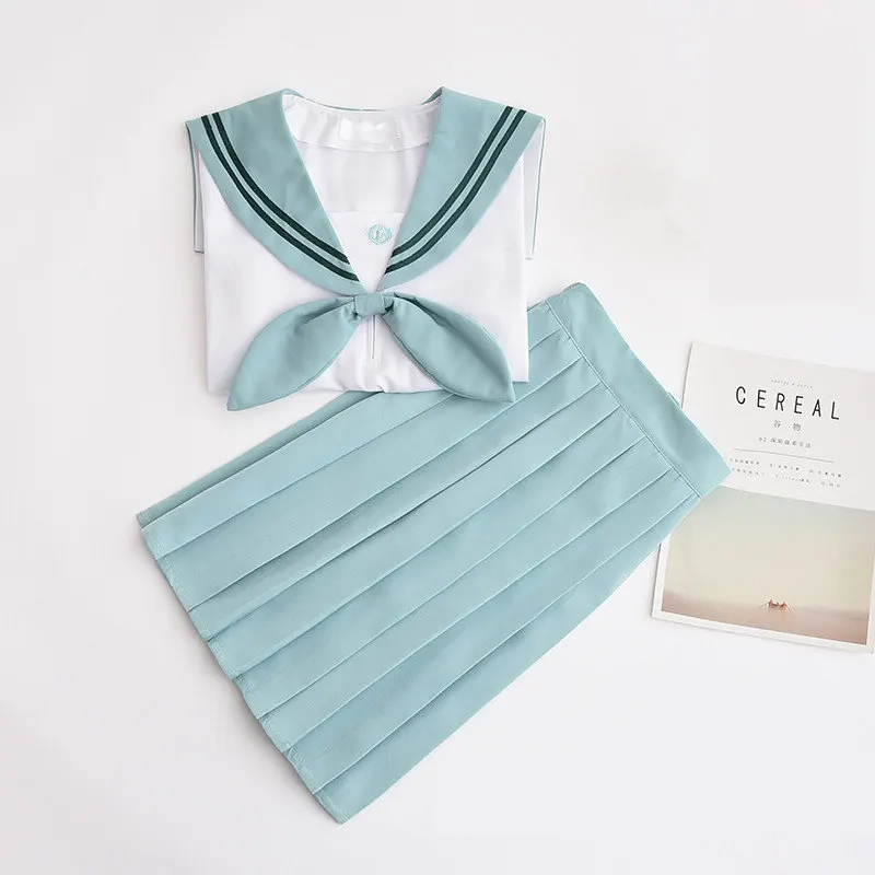 Японский обувь для девочек JK костюм моряка косплэй школьная форма длинные/короткий рукав Футболка элегантный дизайн юбка для колледжа