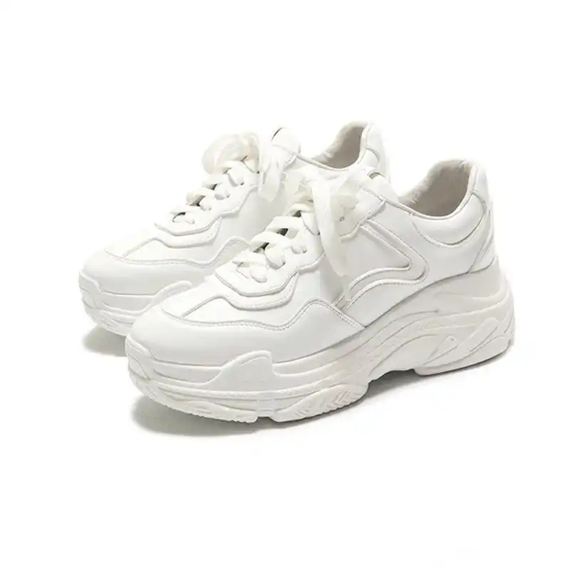 womens chunky white trainers