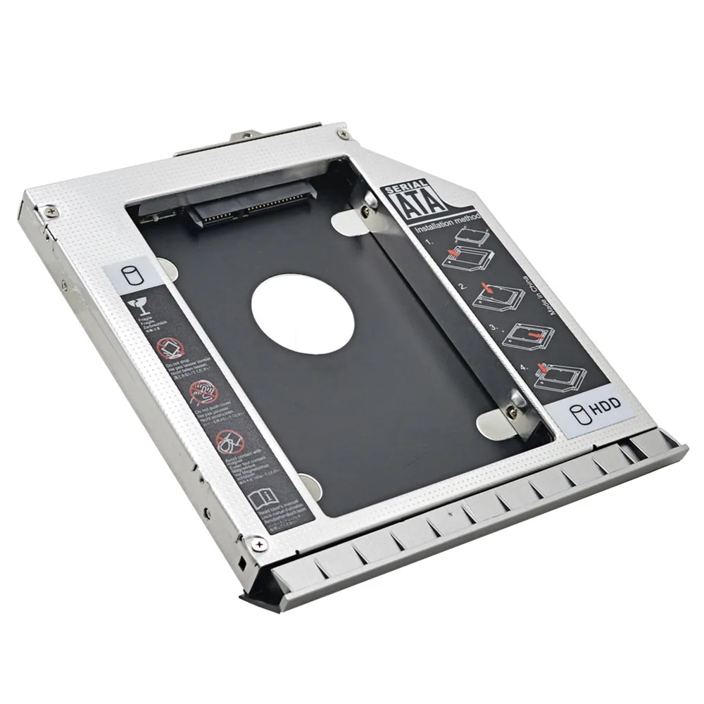 Для hp EliteBook 8470P 8460W 8460P 8470W 2nd HDD Caddy 12,7 мм SATA 3,0 2," SSD с двойной светодиодный корпус для жесткого диска чехол до 1 ТБ