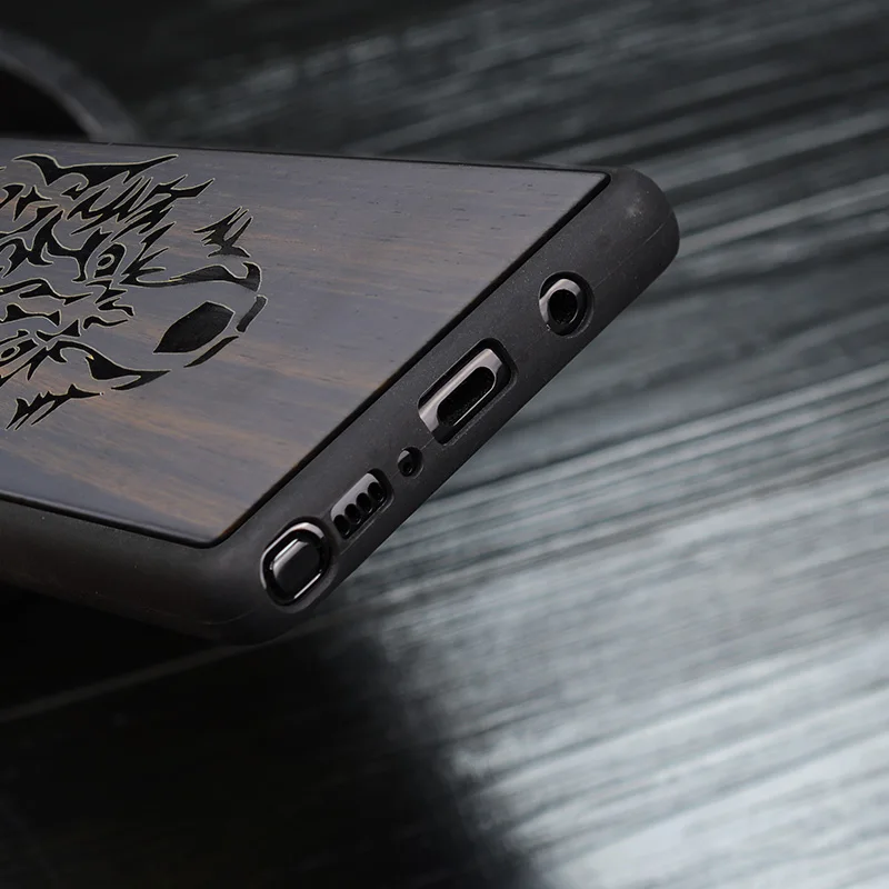 Оригинальный чехол Boogic для Samsung Galaxy Note 8 S9 Plus черный из черного дерева s9 + защитный