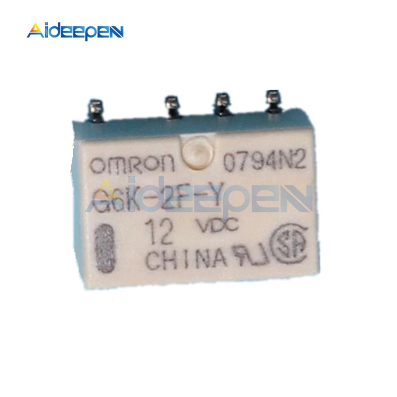 1 шт. DC 3V 5V 12V 24V SMD G6K-2F-Y реле сигнала 8 Pin для реле Omron - Габаритные размеры: DC 12V