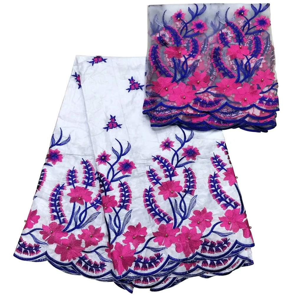 

New Arrival Party Dress Embroidery Bridal Bazin Riche Getzner 2018 Nigerian Lace Fabrics African Bazin For Woman