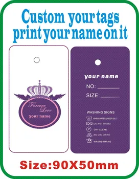 

crown custom women cloth tags ,print your logo on tags 500PCS More style come into our shop J5