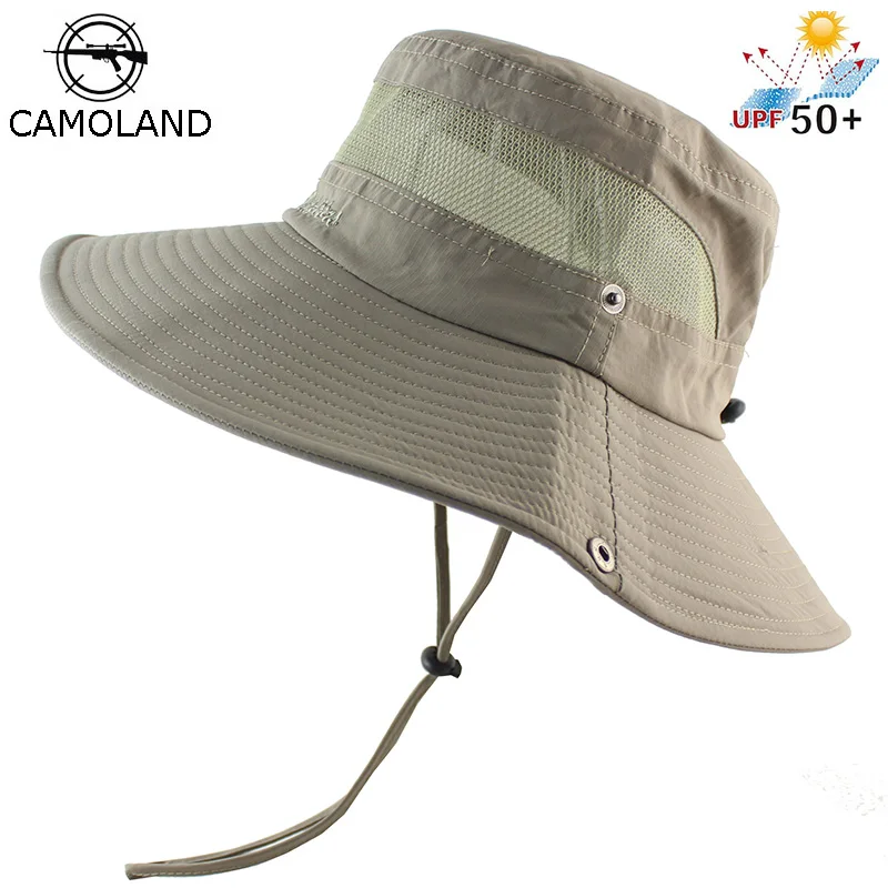 

Mesh Bucket Hat Summer Men Women Fishing Boonie Hat UV Protection Long Large Wide Brim Bob Hiking Sun Hat Outdoor Cap Breathable