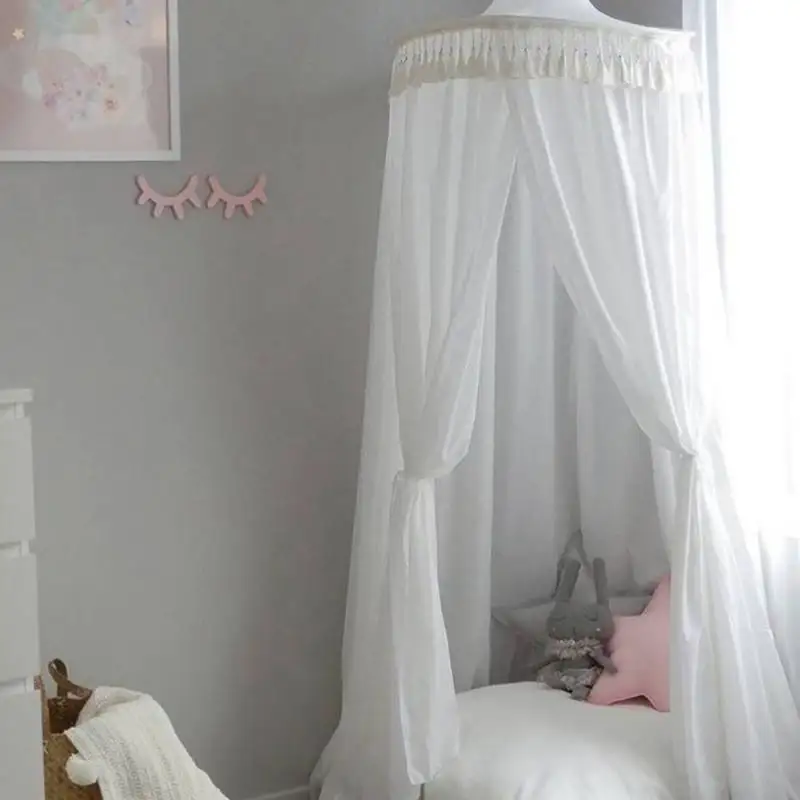 Новые детские сетчатый навес детская кровать шторы Дети сетки от комаров Детская комната украшения подарок на день рождения