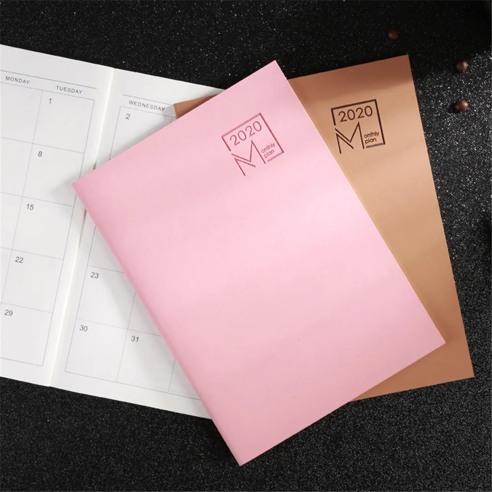 Year Calendar Schedule Notebook Journal Scheduler Organizer Diary Notebook Kawaii Stationery School Office Supplies