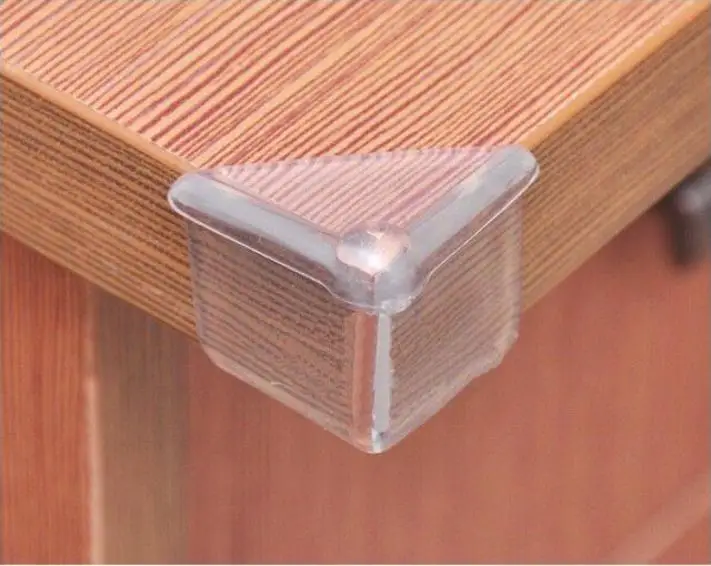 4pcs Desk Table Corner Cover Plastic Safety Pad Protector Cushion Edge