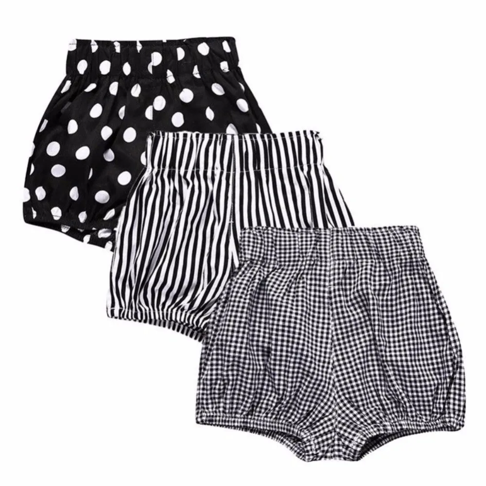 Детские хлопковые трусики шаровары для новорожденных мальчиков и девочек
