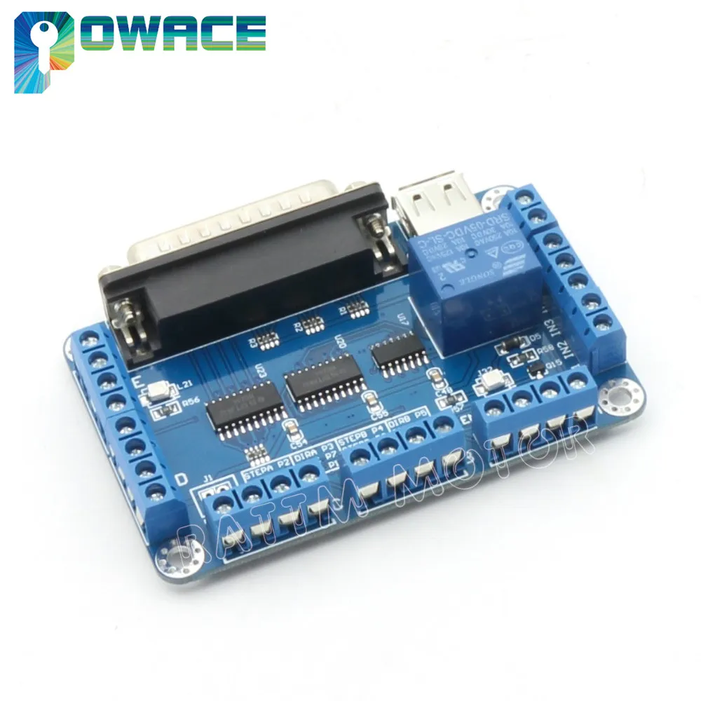 Плата адаптера интерфейса с 5 осями ЧПУ плата V5 типа MACH/EMC2/KCAM4|cnc breakout board|breakout board5