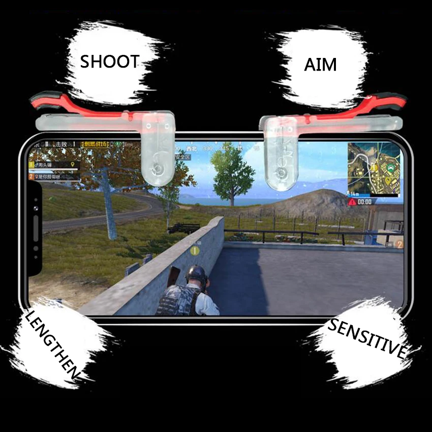  Pubg Game Gamepad For Mobile Phone Game Controller Shooter Trigger Fire Button For IPhone For Knive