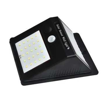 

Solar rechargeable body sensor wall Light outdoor decorated lighting waterproof PIR motion sensor Led garden light