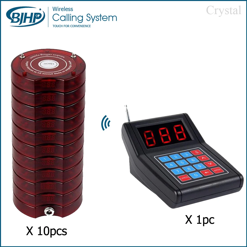 

AC-CTP210 one set restaurant equipment wireless self-service number calling queue management system coaster pager