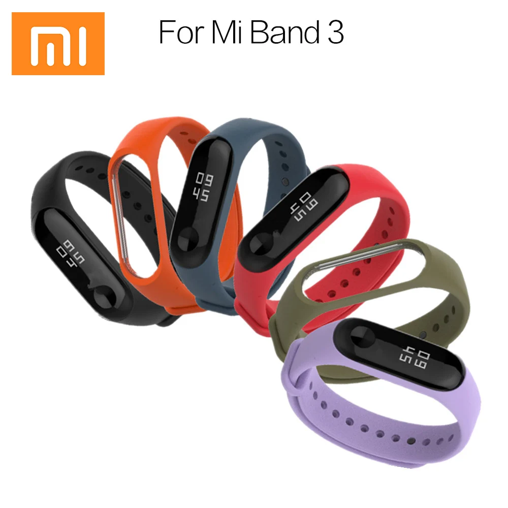 

Mi band 3 Silicone strap For Xiaomi Mi Band 3 Bracelet Strap Miband 3 Strap Colorful Wristband Replacement Smart Band mi band3