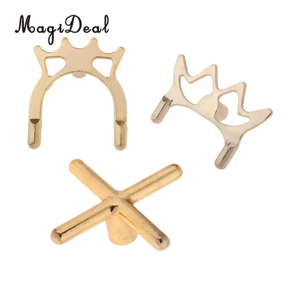 MagiDeal 2 Pieces SPIDER//CROSS Brass Bridge Head Billiard Snooker Pool Cue Accessory