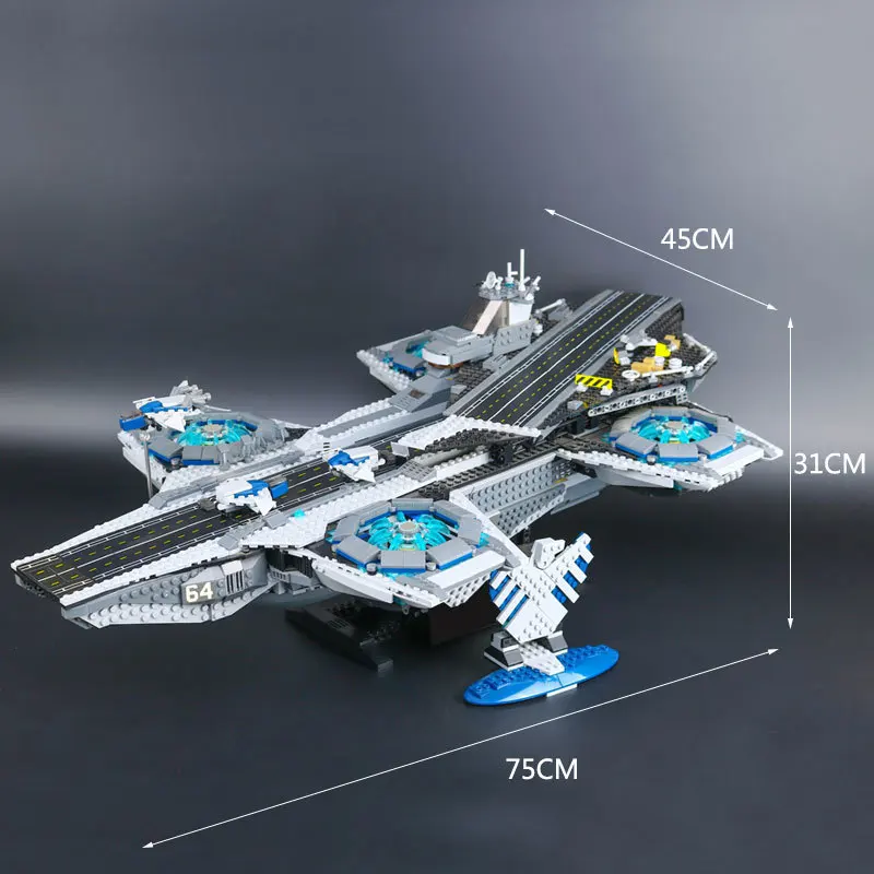 

Lepin 07043 The S.H.I.E.L.D. Helicarrier Set SHIELD Avengers 3057pcs Building Bricks Children Toys Compatible legoinglys 76042