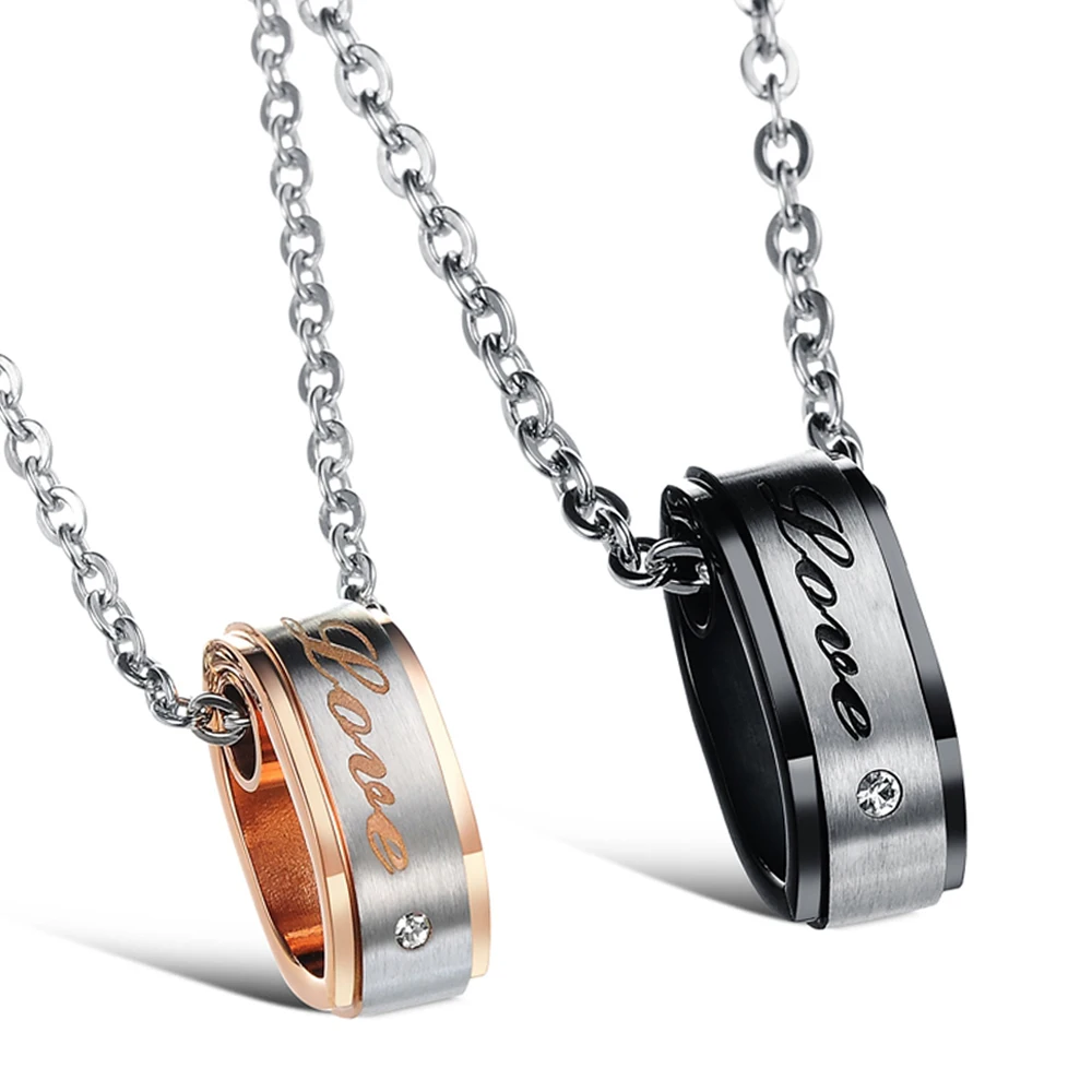 Ожерелье из нержавеющей стали под розовое золото с кристаллами|collier fashion|stainless steel